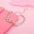 Interlocked Heart Duo Bracelet in Silver Finish (Copy)